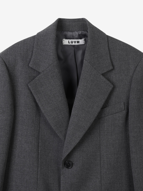 STANDARD SINGLE JACKET_CHARCOAL GRAY