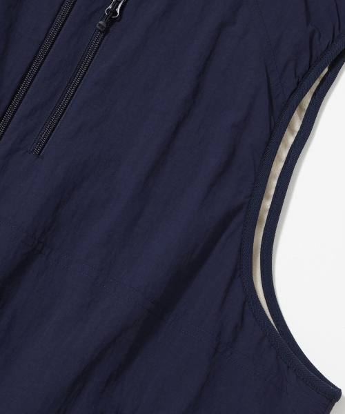 TRAJAN LABEL REVERSIBLE NYLON/PP VEST_NAVY