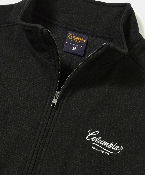 NY STREET TAIL FLEECE H/ZIP SWEATSHIRTS_BLACK