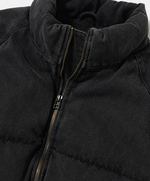 NYC DENIM WOMENS PUFFER_GRAY DENIM