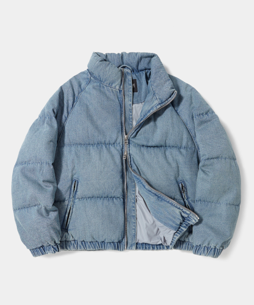 NYC DENIM WOMENS PUFFER_LIGHT DENIM