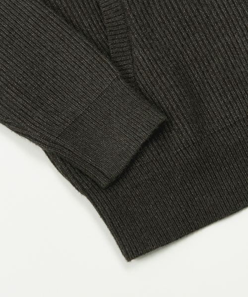 вязаный куртка (KHAKI GREEN)