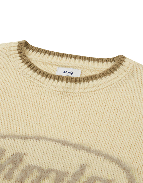 [Mmlg] MIX PULLOVER KNIT (IVORY)