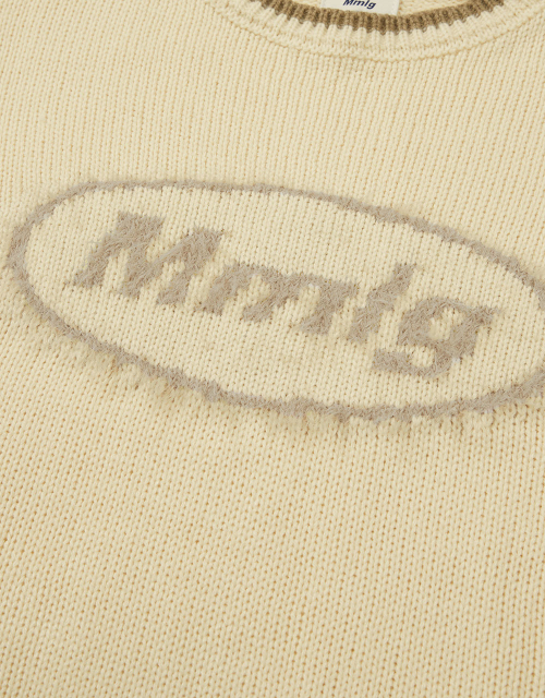 [Mmlg] MIX PULLOVER KNIT (IVORY)