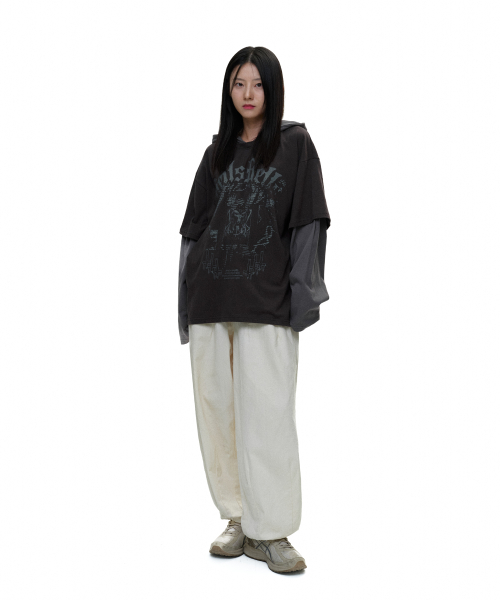 Hells Bells Layered Hoodie Sleeves