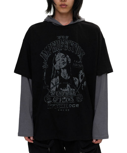 Imperfection Layered Hoodie Sleeves (2color)