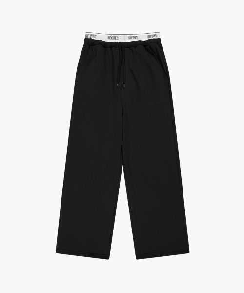 Двуслойные спортивные брюки Retreat на резинке (Black)