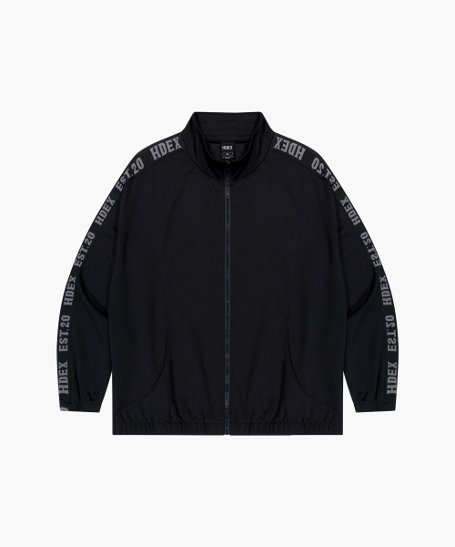 Сетчатая трек-куртка с лампасами (Black)