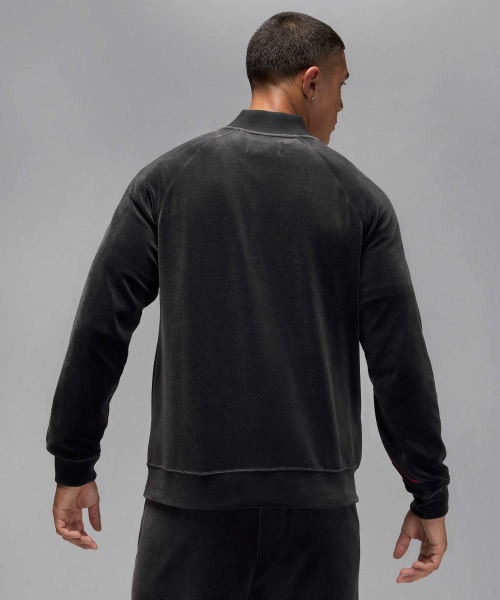 Трековая куртка Jordan Brooklyn Velour M - Black:Gym Red / HV1870-010