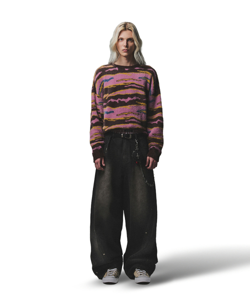 Night Mist Mohair Knit - Brown