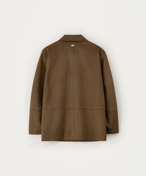 Rust Suede Jacket - Brown