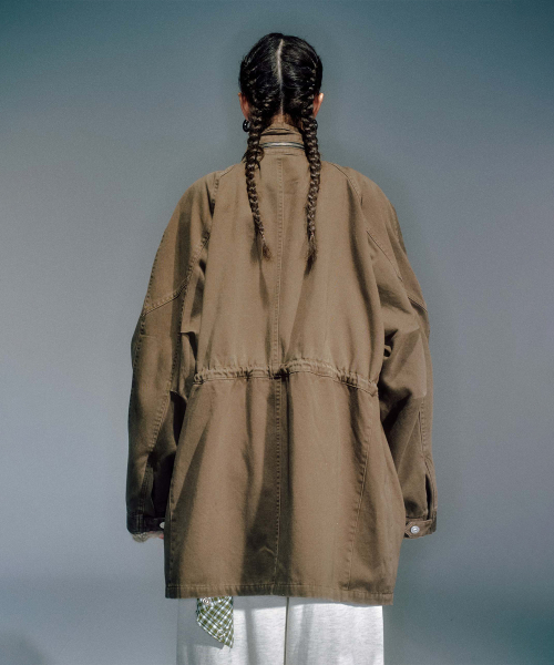 WOMEN VICTOR COTTON FIELD JACKET BROWN