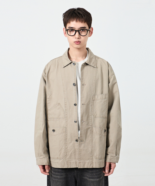 FRENCH WORK JACKET_BEIGE