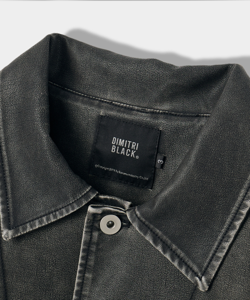 Куртка French Work_PU Washed Black