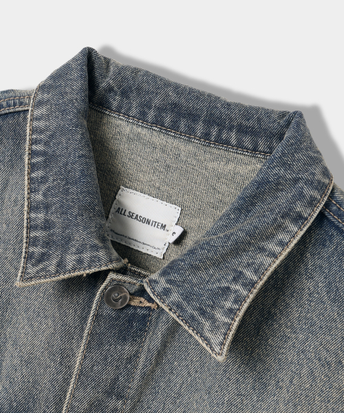 Куртка тракер ASI OG Essential Denim Indigo Yellow