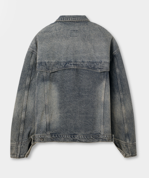 Куртка тракер ASI OG Essential Denim Indigo Yellow