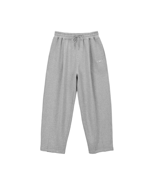 CHROME B MAXI WIDE PANTS [MELANGE GREY]