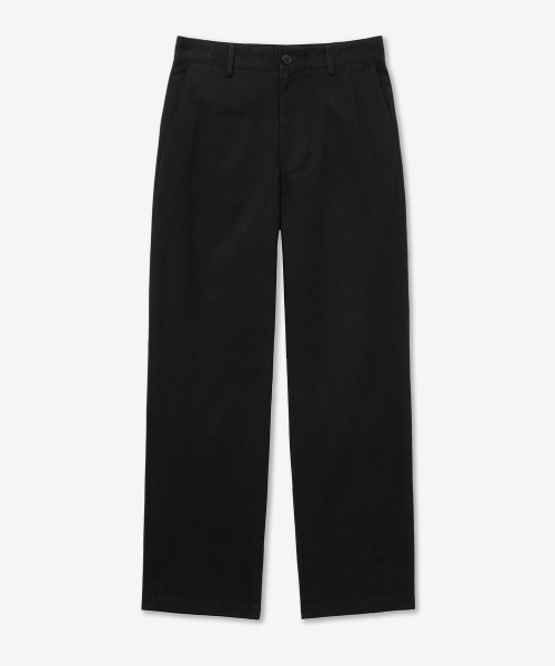 Cotton Wide Pants (Black) TNPA5F105BK