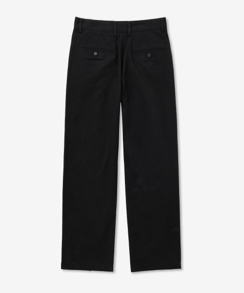 Cotton Wide Pants (Black) TNPA5F105BK