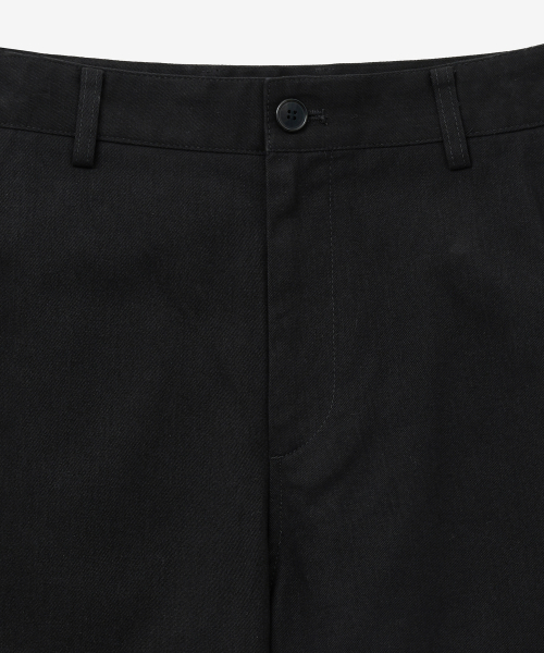 Cotton Wide Pants (Black) TNPA5F105BK
