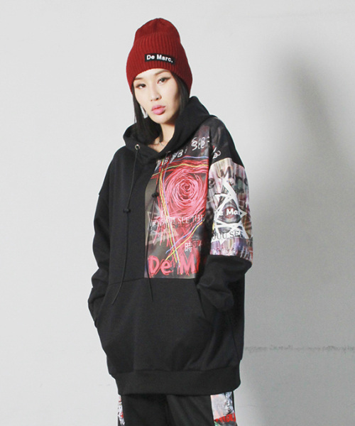 Худи W Graffiti Real Street Black