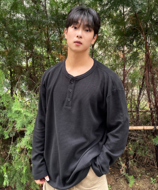 MINDBRIDGE マインドブリッジ ワッフル ヘンリーネック デイリー Tシャツ - 3色展開 画像 9