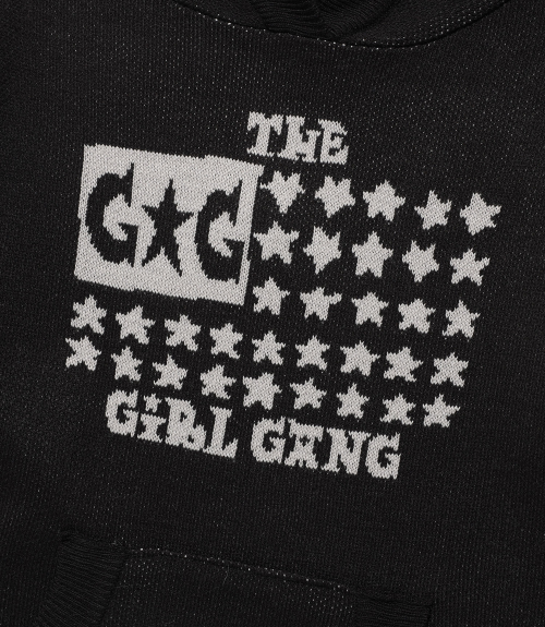 GG FLAG HOODIE KNIT_BLACK(NG2FFFK690A)