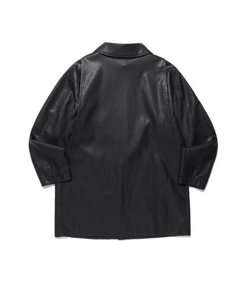PU LEATHER WORK CAR COAT_BLACK(NG2FFUB840A)