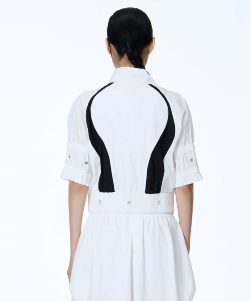 Goryeo Celadon Line Zip-up Jumper (White)