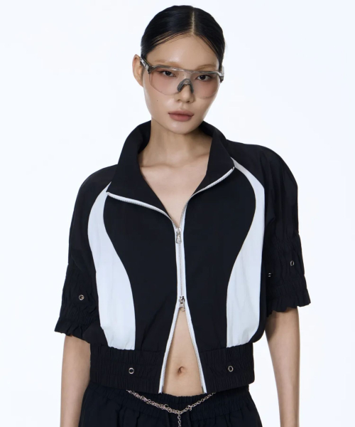 Goryeo Celadon Line Zip-up Jumper (Black)
