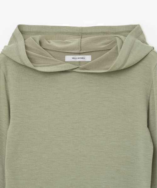 Минималистичное худи в рубчик [Green]