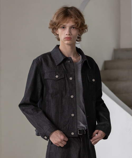 Джинсовый комплект с курткой-тракером Nox, Non-fade Black