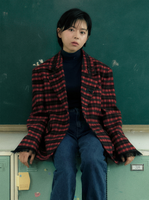 Check house Jacket - Red