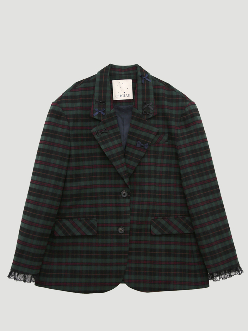 Check house Jacket - Green