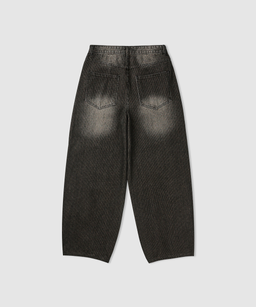 Изогнутые джинсы в полоску (Brown)