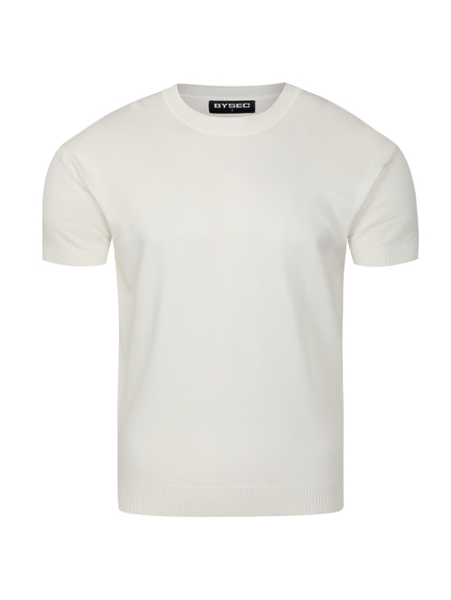 Однотонный трикотажный джемпер muscle fit_2Color