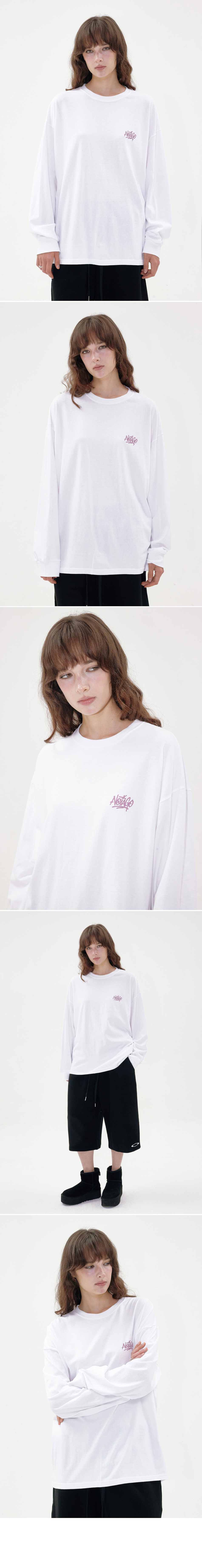 LETTERING LOGO LONG SLEEVE - 2 COLORS BLACK