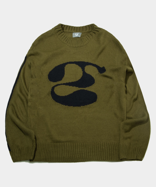 Свободный свитер с круглым вырезом и крупным логотипом, 2 colors