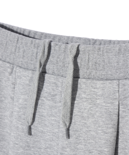Широкие спортивки с защипом LQ6PU179_MELANGE GREY
