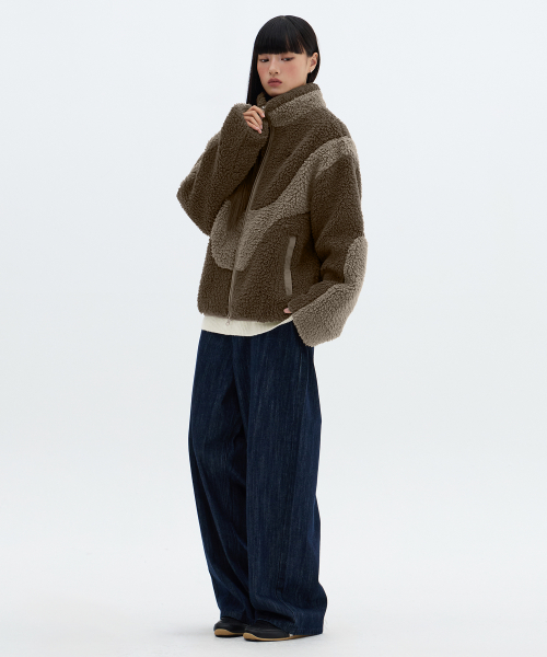Pluffy Duo Fleece куртка-Brown