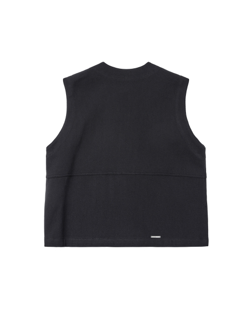 V-neck жилет куртка черный