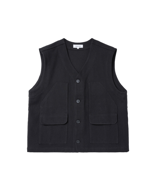 V-neck жилет куртка черный