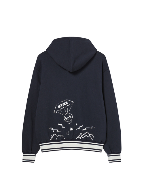 NYGD ADVENTURE HOOD ZIP-UP темно-синий