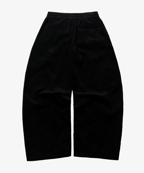 Corduroy parachute pants черный