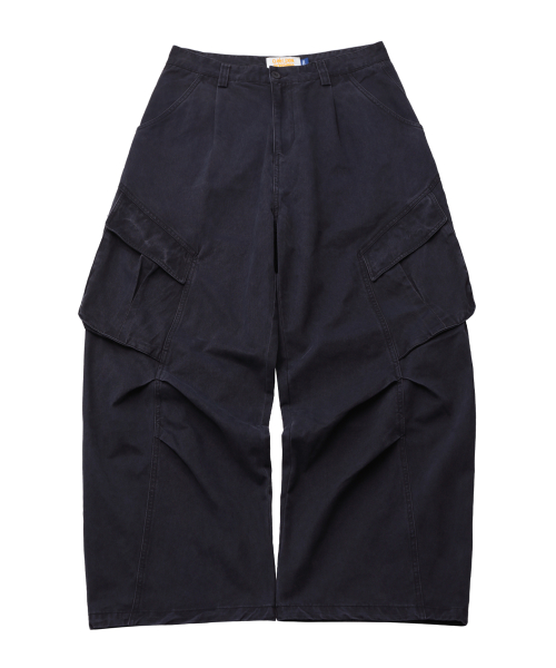 Washed cargo pants темно-синий