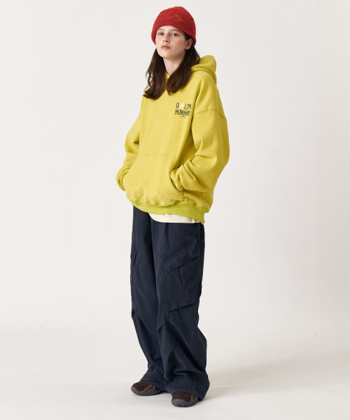Washed cargo pants темно-синий