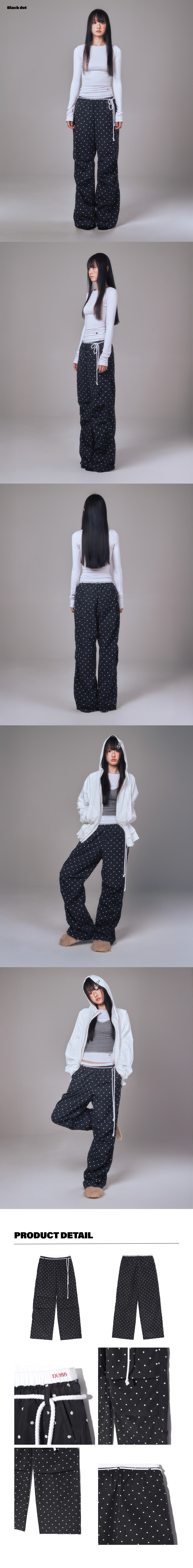 YOUHEE COTTON LAYERED BANDING ワイド パンツ YOUHEE] COTTON LAYERED BANDING WIDE PANTS ワイドパンツ