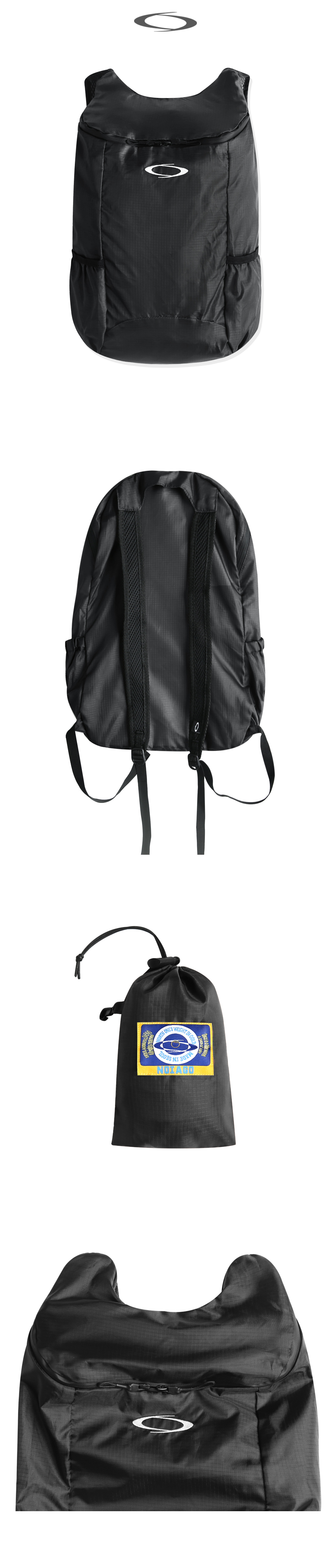 LIGHTWEIGHT SLIM BACKPACK - 2 COLORS BLACK