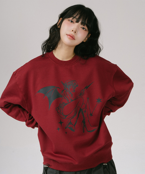 COSTUME PLAY GIRL SWEATSHIRTS (бордовый)