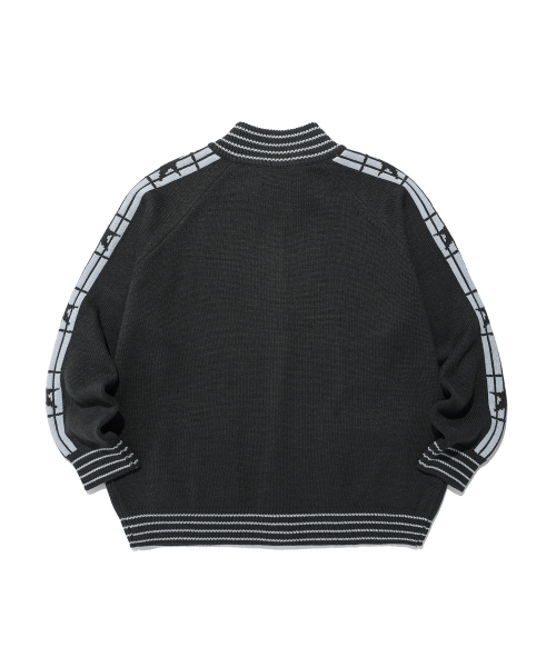STAR TRACK вязаный ZIP UP CHARCOAL( CODE0 684A)